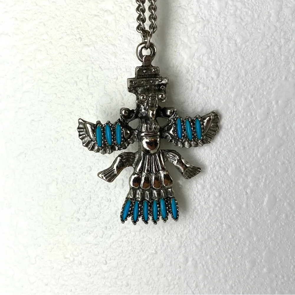 Vintage Southwestern Faux Turquoise Necklace